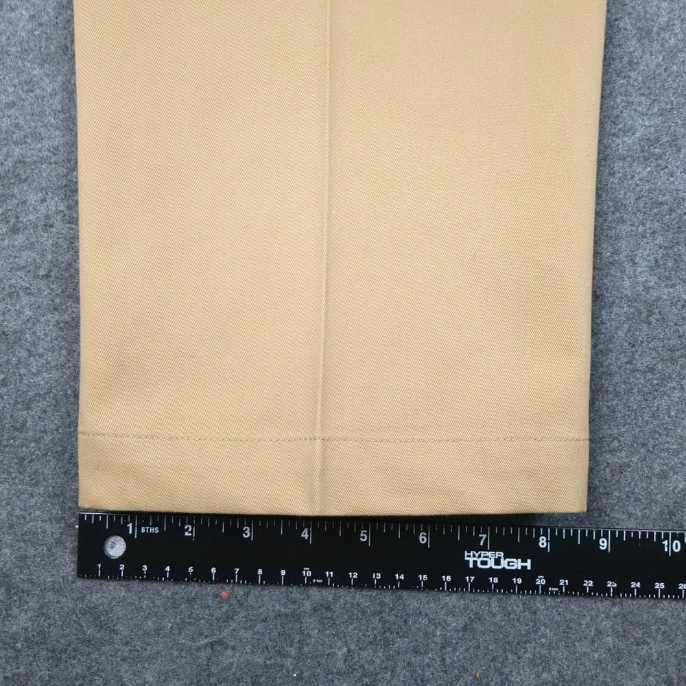 Lanesboro‎ Mens Pleated Khaki Pants 32W x 30L Iron Free Expandable Waist Cotton